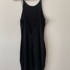 Black above knee length stress